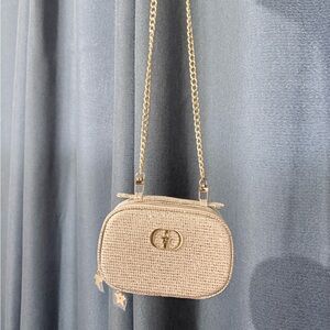 Gold Dior Bag with Chain